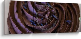 Kép - Csokoládé Cupcake (órával) (90x30 cm)