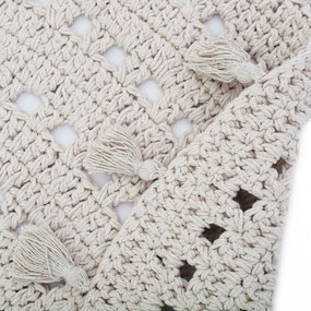 Krémszínű gyerek szőnyeg ø 120 cm Nila Ecru – Nattiot