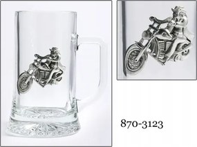 Motorkerékpár söröskorsó üveg ón söröskorsó férfiaknak 500ml Freitas&amp;Dores