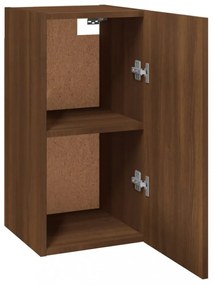 2 db barna tölgyszínű szerelt fa TV-szekrény 30,5 x 30 x 60 cm