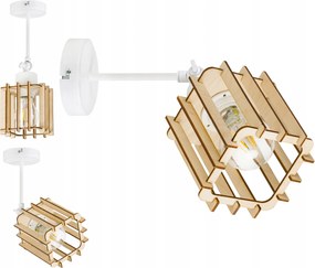 Fali Lámpa E27 fali mozgás loft fa Kocka