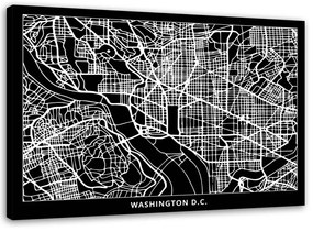 Gario Vászonkép Washington DC városterv Méret: 60 x 40 cm