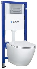 Delos White Duofix Delta Chr falba építhető WC tartály szett