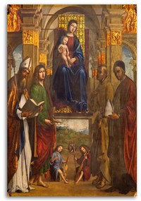 Gario Vászonkép Madonna és szentek Bolognai Méret: 70 x 100 cm