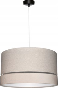 Mennyezeti Függő Lámpa Túlnyúló Csillár Lámpabúra E27 40/22 cm E27 Bézs Avola