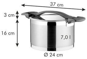 Tescoma ULTIMA fazék fedővel7 l, 7 l