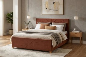 PATI ágy 160x200 cm Narancssárga Matraccal