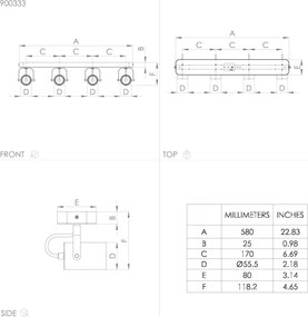 Eglo SOREGO 900333 Spotlámpa 4x3W/GU10 IP20