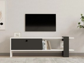 TV asztal/szekrény Dutudo (antracit + fehér) . Akció -28%. 1095107