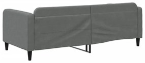 sötétszürke szövet kanapéágy 90 x 200 cm