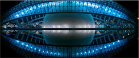 Egy kép a futballstadionról (120x50 cm)