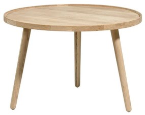 Natúr színű tölgyfa kerek dohányzóasztal ø 70,5 cm Ebern – Villa Collection