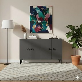Pella komód, antracit, 120 cm