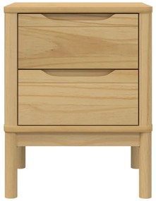FLORO viaszbarna tömör fenyőfa éjjeliszekrény 45 x 39 x 57 cm