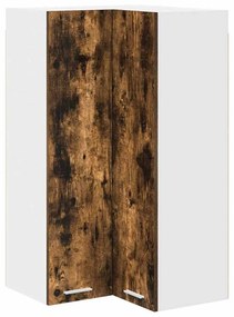 Függő szekrény Riga Füstölt tölgy és fehér 57 x 57 x 100 cm