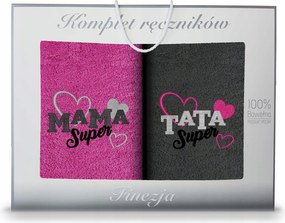 Ajándék Szett 2x Fürdőlepedő 70x140 Anyának És Apának Ajándék Koney