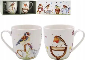 Porcelán Bögrék Garden Birds by Jennifer Rose Kerti Madarak bögre x 2