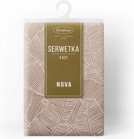 Abrosz dekorációs szalvéta Isla 30x40 Eurofirany sötét bézs