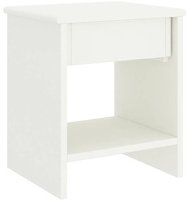 Fehér tömör fenyőfa éjjeliszekrény 35 x 30 x 40 cm