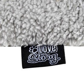 Fekete sherpa takaró kutyáknak 50x80 cm – Love Story