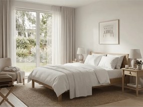 Szatén damaszt párnahuzat 70x90 fehér