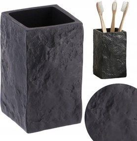 Fogkefe Bögre Paszta rendszerező fürdőszoba tároló fekete loft