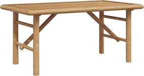 vidaXL Dohányzóasztal Barna 90 x 50 x 43 cm bambusz