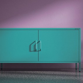 TV-szekrény lábakon ROSA, 1150 x 595 x 400 mm, Modern: tengerszínű