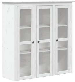 BODO fehér tömör fenyőfa magasszekrény 115,5x43x200,5 cm