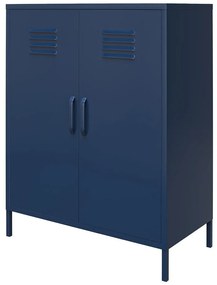 Kék fém szekrény 80x102 cm Bradford - Queer Eye
