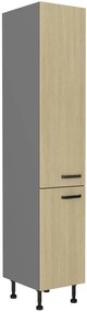 Konyhai élelmiszeres szekrény Scarmi 40 DK-215 2F (Antracit + Herringbone scandi). 1049746