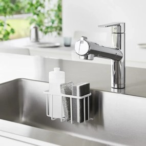 Fehér öntapadós fém mosogatóeszköz tartó Film Hook – YAMAZAKI