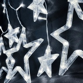 Brilagi - LED Kültéri karácsonyi lánc 123xLED/3xAA/USB 3m IP44 hideg fehér