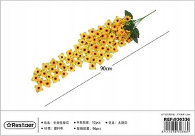 Mesterséges Virágos Napraforgó Girland 90CM