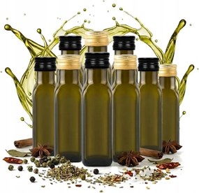 50x Palackok Marasca 100ML Olíva Olaj Csepegtetővel Ecet Szószok Adagoló