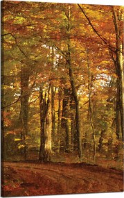 Vászonkép Pasztell stílus Fák Erdő Ősz 50x80 cm