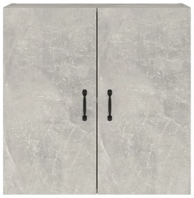 betonszürke szerelt fa faliszekrény 60 x 31 x 60 cm