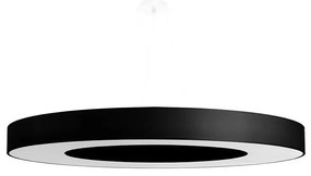 Sollux SL.0798 - Csillár zsinóron SATURNO SLIM 8xE27/60W/230V á. 90 cm fekete