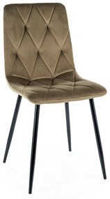 Étkezőszék DORA - oliva zöld/fekete