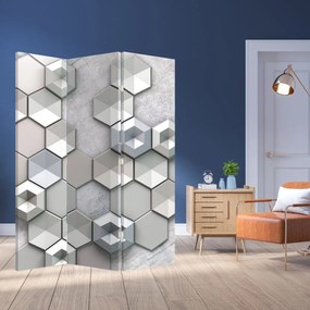 Paraván - 3D absztrakció (126x170 cm)
