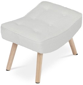 Bouclé WT2 lábtartó, fehér