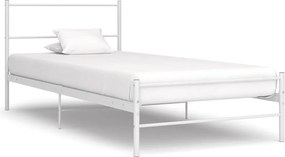 vidaXL fehér fém ágykeret 90 x 200 cm