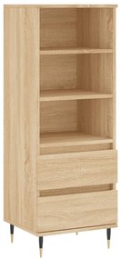 sonoma tölgy szerelt fa magasszekrény 40 x 36 x 110 cm
