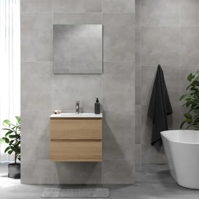 KENWOOD 61 cm-es mosdószekrény mosdóval, tölgy