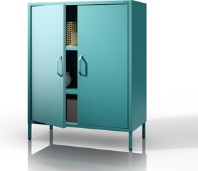 Szafka z półkami VITO, 800 x 1015 x 400 mm, Modern: morska