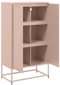 rózsaszín acél magasszekrény 68,5 x 38,5 x 123,5 cm