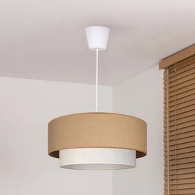 Brilagi - LED függőlámpa kábellel BOHO ECO 1xE27/10W/230V átm. 40 cm bézs/krém