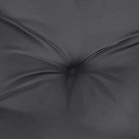 2 db melange antracitszürke szövet kerti padpárna 100x50x7 cm