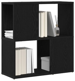 Könyvespolc Fekete tölgy 60x24x63 cm Mérnök Fa
