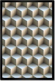 Poszterek keretben 40x60 3D kockák
